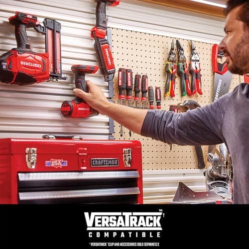 CRAFTSMAN V20 1/2 in Cordless Drill Set With 2.0 Ah Battery, Charger and Double Ended Bit, LED Light, Long Runtime, Ergonomic Power Drill Driver (CMCD702D1) 7