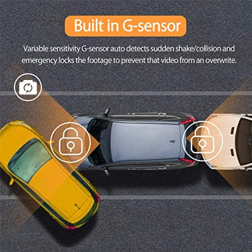 ORSKEY Dash Cam for Cars Front and Rear with SD Card 1080P Full HD in Car Camera Dual Lens Dashcam Wide Angle with Loop Recording and G-Sensor【2024】 5