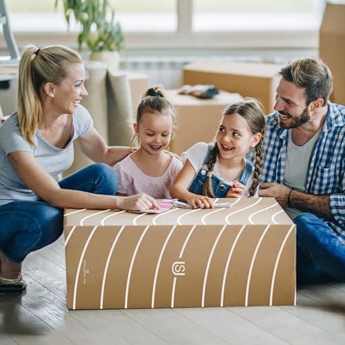 Subrtex 4 Inch Memory Foam Mattress Topper Mattress Pad Ventilated Gel Infused Bed Foam Topper for Pressure Relieving, CertiPUR-US Certified, Queen, Blue 9