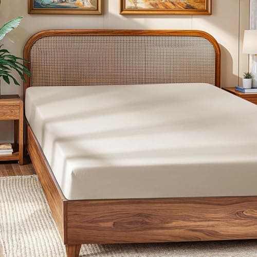 SONORO KATE 100% French Linen Fitted Sheet (1 Piece) - Stone Washed Natural Linen Mattress Cover, 16 Inch Deep Pocket, Ultra Soft, Breathable, Durable for Hot Sleepers (Natural Linen,King) 8