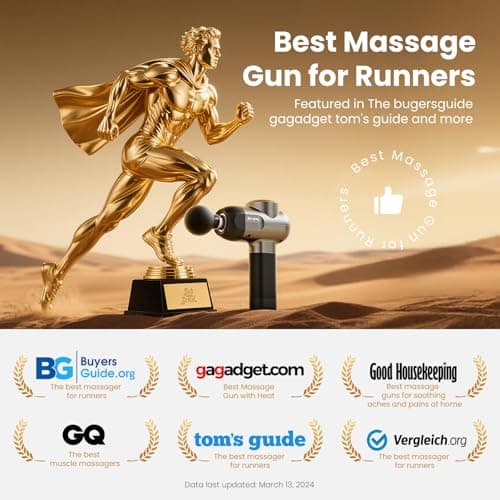 BOB AND BRAD C2 Massage Gun, FSA Eligible & HSA Approved Deep Tissue Percussion Massager Gun, Muscle Massager with 5 Speeds and 5 Heads, Electric Back Massagers for Professional Athletes Home Gym 6