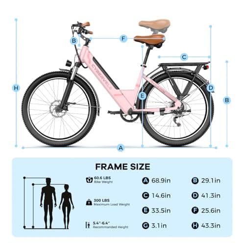 Aoango 1000 Peak Electric Bike for Adults,up 80 Miles Removable Battery Ebike, 26" Electric E Bike with 7-Speed,Adult Electric Bicycles for Commute Beach Snow White Womens All Terrain 8