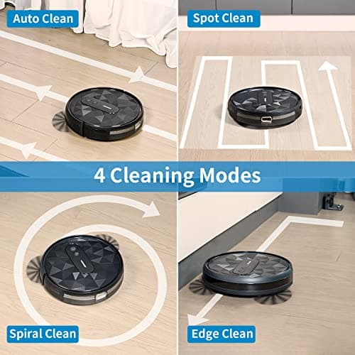 AIRROBO Robot Vacuum Cleaner, 2800Pa Suction‌, Smart Navigation, APP & Remote Control‌,120-Min Runtime, Anti-Collision & Anti-Drop, for Hard Floors & Carpets 8