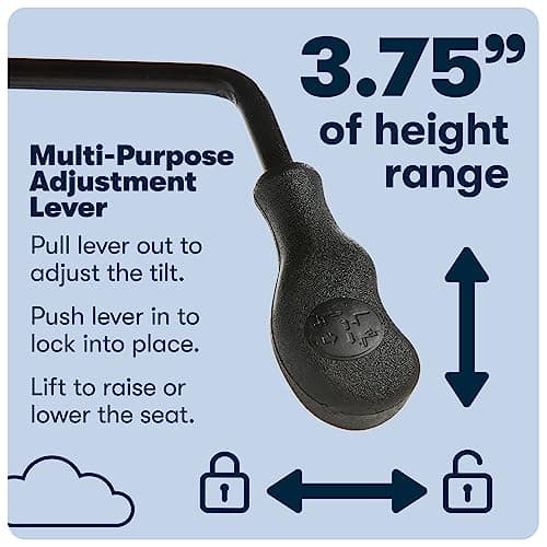 Serta Connor Executive Office Chair, Ergonomic Computer Chair with Layered Body Pillows, Contoured Lumbar, Adjustable Seat Height, Bonded Leather, Cognac 10