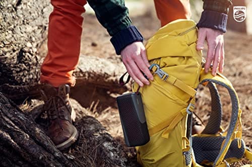 PHILIPS S4807 Outdoors Wireless Bluetooth Speaker with Stereo Pairing and Bluetooth Multipoint Connection, IP67 Waterproof, Gray 8