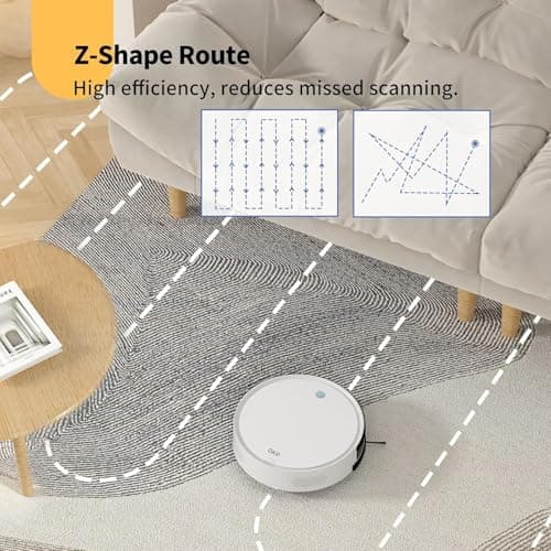 OKP Life Robot Vacuum K5 with 120 Min Runtime, Vacuum Robot Cleaner Compatible with Alexa/APP/Wi-Fi, Self-Charging Super Mini Quiet Robotic Vacuum for Carpets and Hard Floors for Pet Owners and Woman 5