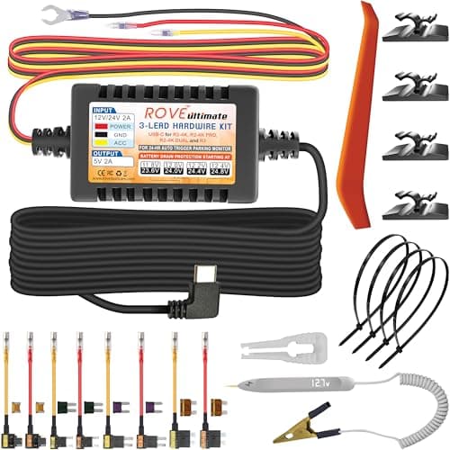 ROVE R2-4K Dual Dash Cam | Hardwire Kit 5