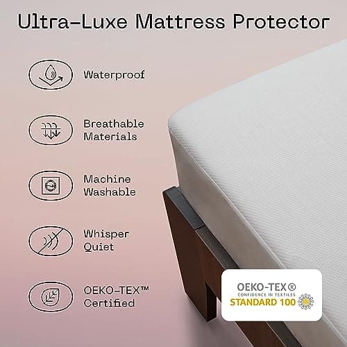 Coop Home Goods Essentials Dorm Bundle, Twin XL - (1) Coop Retreat Mattress Topper (36" x78"), Soft Microfiber + (1) Ultra Luxe Waterproof Mattress Protector, Breathable College Dorm Room Bedding 5