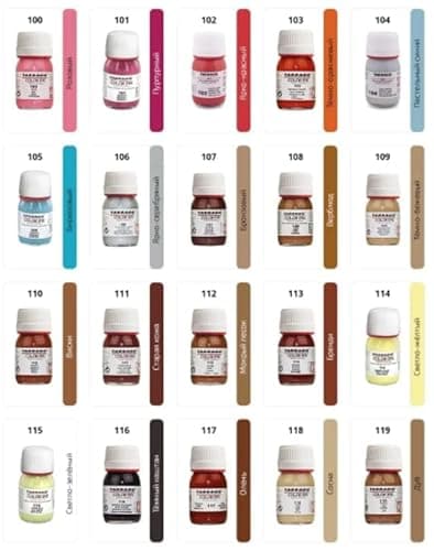 Tarrago Leather Dye Kit with Deglazer and Applicator - Restore & Recolor Shoes, Boots, Purses, Wallets, Jackets, and Furniture - Rich Pigment - 25mL 6
