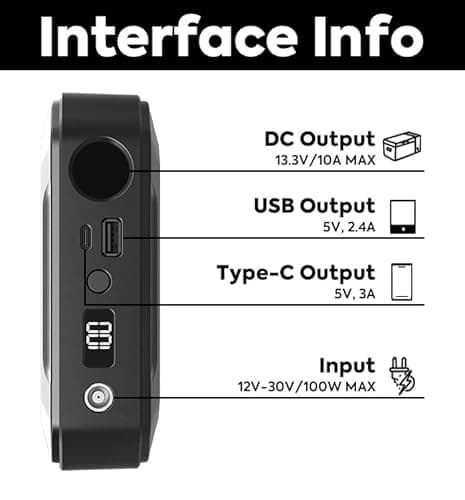 ICECO Magnetic Fast Charging Portable Power Station 17400mAh, 250Wh Outdoor Mobile Lithium Battery Pack, Emergency Battery Backup, for Road Trip Camping, Outdoor Adventure, Hunting Emergency 5