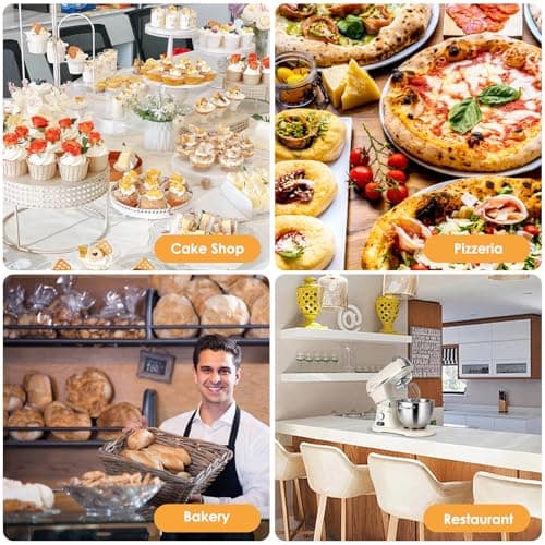 8.4QT Commercial Stand Mixer 800W with Aluminum Die Casting Meets the Standard of NSF/ANSI 8-2023, Mixers Kitchen Electric Stand Mixer with Stainless Steel 8L Bowl, Dough Hook, Whisk and Beater 8