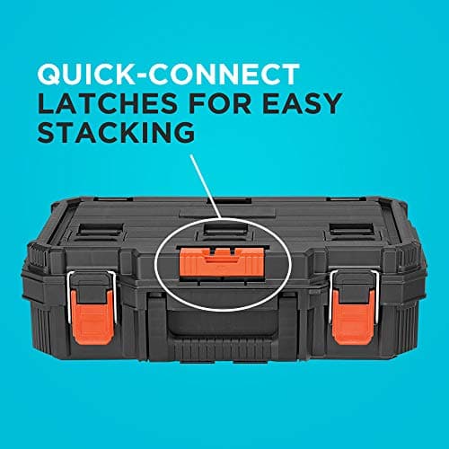 beyond by BLACK+DECKER BLACK+DECKER BDST60500APB Stackable Storage System - 3 Piece Set (Small, Deep Toolbox, and Rolling Tote) 5