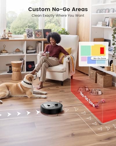 Lefant LiDAR Robot Vacuum and Mop, Smart Mapping and Obstacle Avoidance, Tangle-Free Pet Hair, 2.4G/5G WiFi App Control, Slim Design for Wider Coverage, Carpet Detection, M330 Pro 7