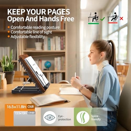 2 in 1 Dual-use Laptop Floor Stand & Laptop Stand for Desk, Small Adjustable Table with Height Adjustable from 16.5" to 51", Wooden Portable Tall Laptop Stand for Projector, Ipad, Tablet, Recipe 5