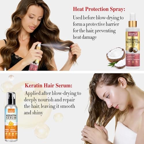 21Pcs Professional Hair Dryer Kit - Ionic, Lightweight, Low Noise, Constant Temperature, 1800W Blow Dryer for Women and Men - Includes Hair Dryer, Nozzles, and Accessories Set 6