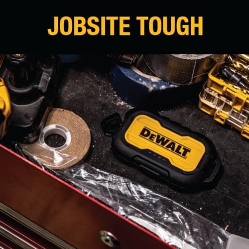 DEWALT Heavy Duty Portable Charger, Power Bank, Travel Worksite 10,000 mAh Battery Pack with USB-C Port for iPhone 17/16 Plus Pro Max, iPhone 15/14/13, Samsung Galaxy 7