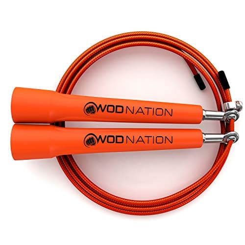 WOD Nation Adjustable Speed Jump Rope Workout Equipment - Orange, Alloy Steel, Adjustable Length - Boxing, MMA & Cardio Equipment - Jump Rope for Men, Women & Kids - Gym Essentials & Home Workout Gear 8
