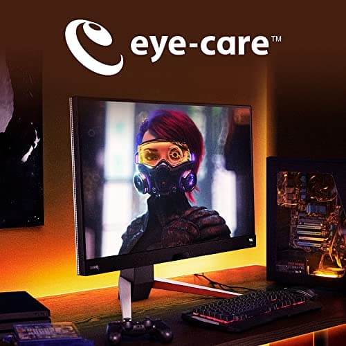 BenQ MOBIUZ EX2710Q Gaming Monitor 27" QHD 1440p 165Hz 1ms | IPS | HDRi | DCI-P3 | Freesync Premium | Eye-Care Tech | Adjustable Height, Swivel & Tilt | 2.1Ch Speakers | DisplayPort | HDMI | USB Hub 8