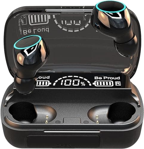 Wireless Earbuds Bluetooth 5.3 Headphones, Long Playing time , Touch Control Noise Reduction Headphones ,IP7 Waterproof Mini Ear Buds Mic In-Ear Headset ,Compatible with IOS , Android Smartphone