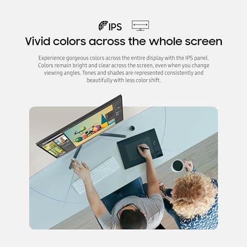 Samsung 27-Inch S33GC Series Business Essential Computer Monitor, IPS Panel, Tilt Only Display Stand, 100Hz, HDMI and DisplayPort, AMD FreeSync, Advanced Eye Care LS27C332GANXZA, 2023 3