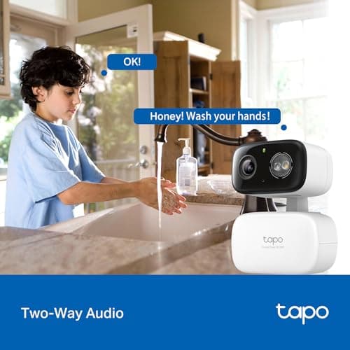 Tapo 2K Indoor/Outdoor Pan/Tilt Wired Security Camera - Baby Monitoring, Person & Baby Cry Detection, 360° Motion Tracking, Night Vision, No-Subscription Local Storage or Optional Cloud, C216 (2-Pack) 9