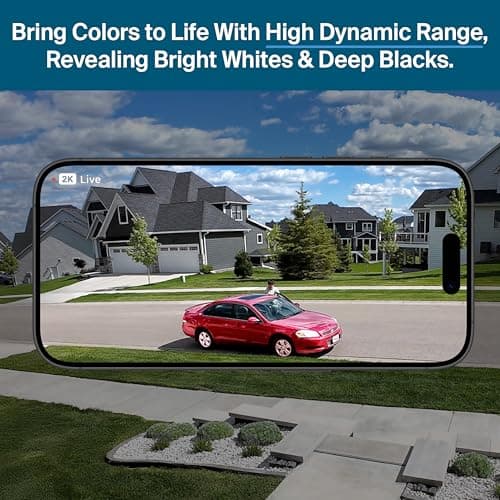 Arlo Pro Security Camera 2K HDR (6th Gen, 2025 Release) - Wireless Outdoor Camera, Rechargeable Removeable Battery, Emergency Response, 1-Month Trial of Secure Plan, 4 Cam, White, Motion Alert 6