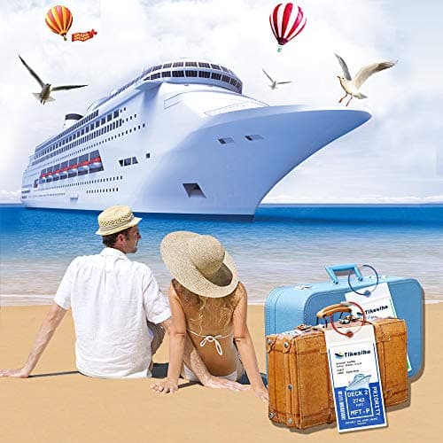 Cruise Luggage Tags, Cruise Essentials Holders for Cruise Travel 12 Pack for NCL, Princess, Carnival, Royal Caribbean - Cruise Essentials 8