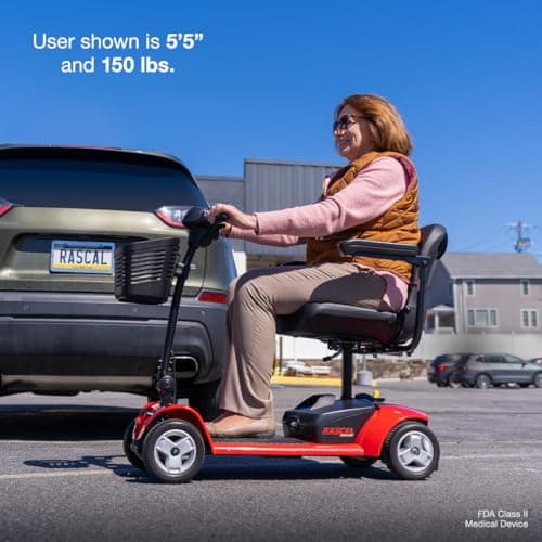 Rascal Venture 4-Wheel Portable Mobility Scooter for Travel, Easy Disassembly, Compact Design, 300 lb Capacity, Battery Included 10