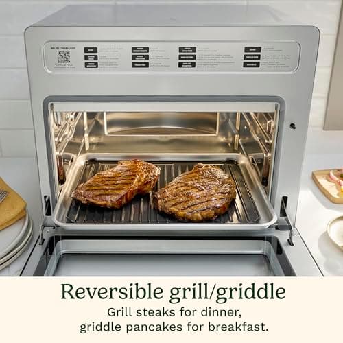 Cuisinart 15-in-1 Extra-Large Digital Air Fryer Oven with 9"x13" 2-in-1 Pan, Air Fry 4 Lbs of Wings, Cook a 13 Lb Turkey or 5+ Lb Chicken, Toast 9 Slices of Bread, and Bake a 13" Pizza, TOA-112 7