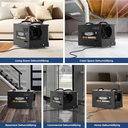 ALORAIR 120 PPD Energy Star Wi-Fi Dehumidifier for Crawl Space, Basement, and Commercial Use, APP Control with Pump and Hose, Compact Auto-Defrost Design 7