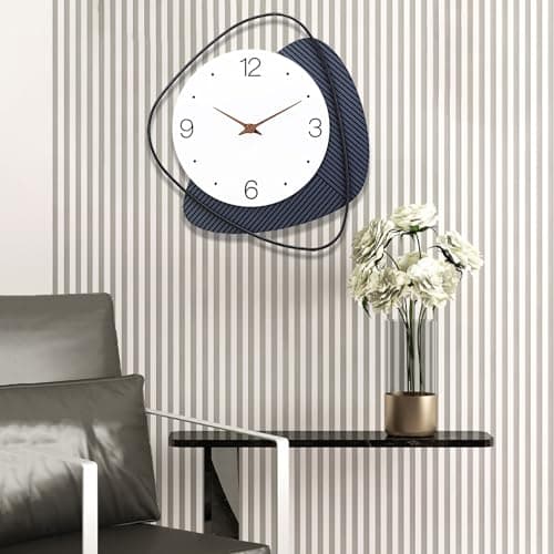Dankeit Wall Clock,Silent Non-Ticking Quality Quartz Battery Operated, Large Wall Clock for Living Room,Kitchen,Home,Bathroom,Bedroom Wall Decor,14.5x16inch 5