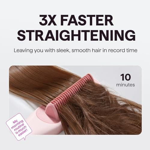 Wavytalk Pro Steam Hair Straightener Brush, Steamline Pro 3 in 1 Straightening Brush, Steam Reduces Damage, Nourishes Hair, and Expedites Straightening 5