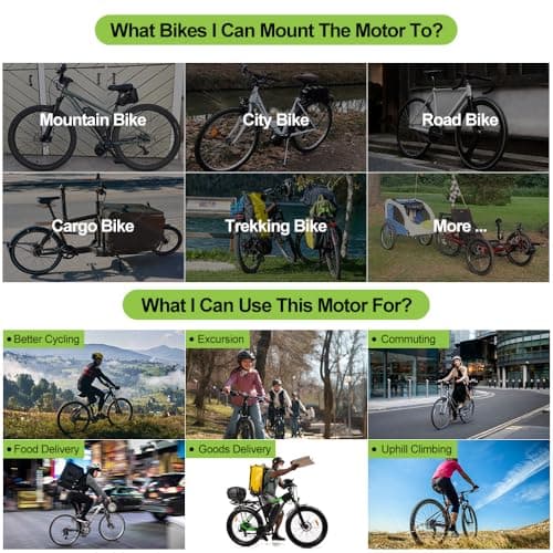 BAFANG Mid Drive Kit:500W/750W/1000W Ebike Motor Kits, BBS02B HD Mid Drive Ebike Conversion Kit with LCD Display& Battery 9