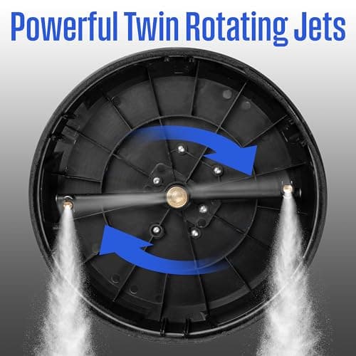 Westinghouse PWSC12 12" Pressure Washer Surface Cleaner Attachment - 2500 Max PSI, 1/4” Connector 6