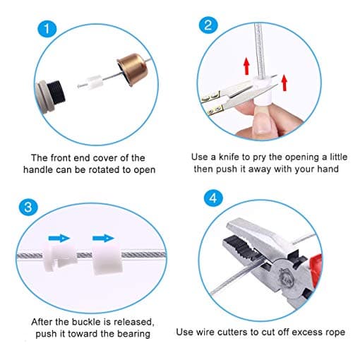 Gaoykai weighted jump rope for handle,Tangle-Free PU Wire rope with bearing comfortable foam handle,skipping rope for workout and fitness training for men women and kids 5