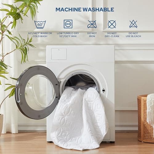 BEDLORE Waterproof Mattress Protector, California King Size Noiseless Mattress Pad with Deep Pocket 6"-18" Depth, Soft Breathable Bed Mattress Cover Washable for Home, Bedroom, Hotel (White) 5