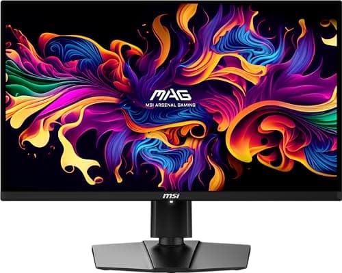 msi MAG 271QPX QD-OLED E2 27-inch 2K Gaming Monitor, 2560 x 1440 (QHD), 0.03ms Response Time, 240Hz, True Black HDR 400, HDMI, DP Port, Tilt and Height Adjustable 2