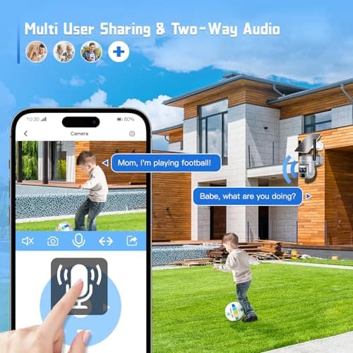 BEENOCAM 4K/8MP Solar Security Cameras Wireless Outdoor, Dual Lens 360°PTZ Solar Camera Outdoor Wireless Cameras for Home Security with 2.4/5GHz, PIR Sensor, Color Night Vision, 2-Way Audio,Alexa 7