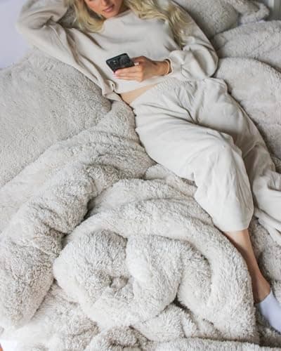 Byourbed Coma Inducer® Oversized King Comforter - The Original Plush - White Sand 7