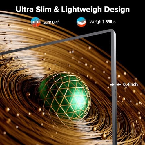 UPERFECT Portable Monitor 2K 144Hz 16.1", Portable Gaming Monitor for Laptop 2560x1440P QHD FreeSync HDR Ultra Slim, External Second Screen for PC Phone Game Console with Cover Stand 6