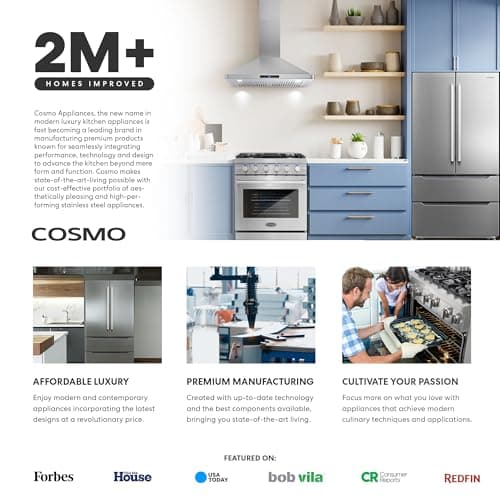 COSMO COS-DWD24FBR 24 in. Front Control Built-In Tall Tub Dishwasher in Fingerprint Resistant Stainless Steel 5