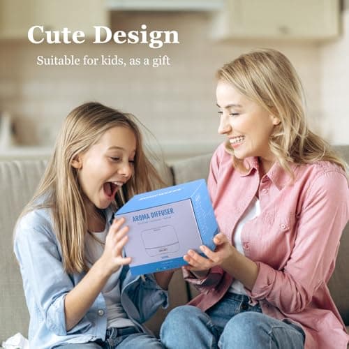 Aromatherapy Essential Oil Diffuser for Room: Air Humidifier Aroma Scent Cool Mist Colorful Lights Cute Small Large Waterless Auto Off Ultrasonic Diffusers for Home Bedroom Pink (300ml) 8