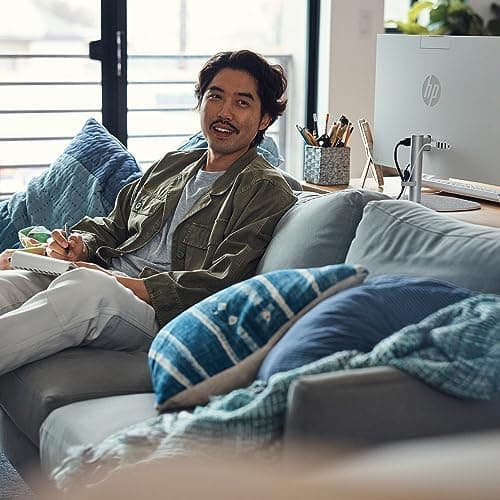 HP 23.8 inch All-in-One Desktop PC, FHD Display, Intel Core i3-N300, 8 GB RAM, 512 GB SSD, Intel UHD Graphics, Windows 11 Home, 24-cr0042 (2023) 9