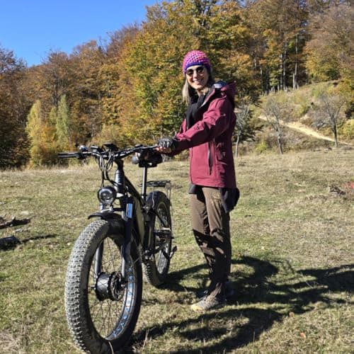 (26" EB7PRO, White) Ebike for Adults, 4000W Peak 6000W Dual Motor Electric Bike, 52V 32AH, 90Mile & 45MPH Fat Tire All Terrain Electric Bicycles, 7 Speed AWD Full Suspension Electric Mountain Bike 9