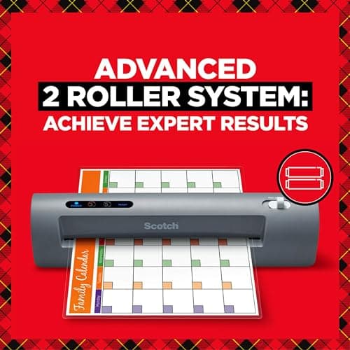 Scotch Thermal Laminator, 2 Roller System for a Professional Finish, Use for Home, Office or School, Suitable for use with Photos (TL901X) 7