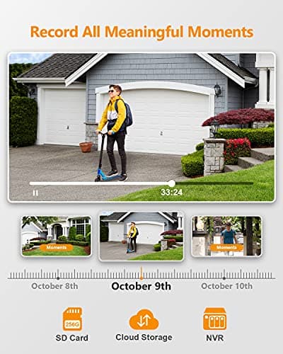 Imou Security Camera Outdoor with Floodlight and Sound Alarm, 4MP QHD Pan/Tilt 2.4G Wi-Fi Camera, IP66 Weatherproof 2.5K Bullet Camera, Full Color Night Vision IP Camera with 2-way Talk, Cruiser 9