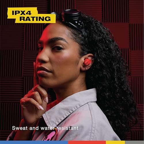 Skullcandy Method 360 ANC Wireless Earbuds, Sound by Bose, Bluetooth Headphones, Premium Noise Cancelling, Up to 40 Hrs Battery, Sweat and Water Resistant, Microphone for iPhone Android - Plasma 8