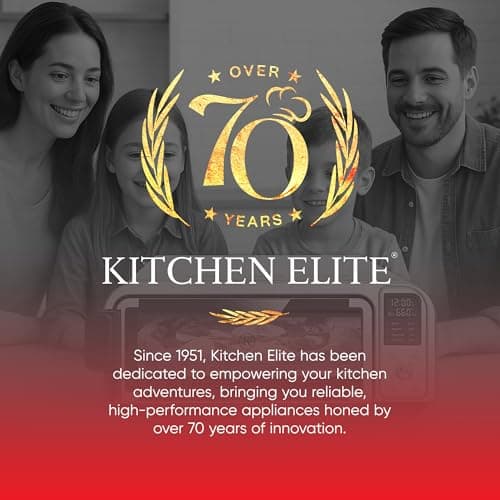 Kitchen Elite 8 in 1 Digital Toaster Oven Air Fryer Combo with Touch Panel and 12 Inch Pizza Capacity, Stainless Steel, Silver 7