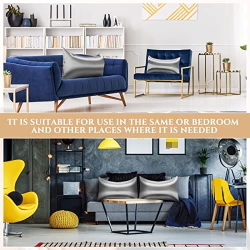 Macarrie 30 Pcs Silk Pillowcase Bulk Queen Satin Pillowcase for Hair and Skin, 20" x 30" Silk Pillow Cases Satin Pillow Case Breathable Cooling with Envelope Closure for Bedding Sleeping Gifts(Grey) 6