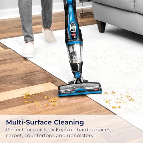 Bissell, 3061 Featherweight Cordless Stick Vacuum, Self-Standing, Electric Blue, Black 5